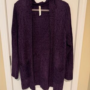 Ashley By 26 International Dark Purple Cardigan